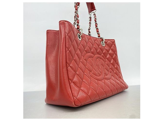 Bolso Tote con cadena Chanel Matelassé Roja - vista 2