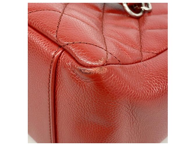 Bolso Tote con cadena Chanel Matelassé Roja - vista 6