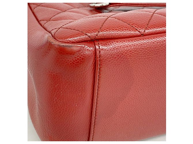 Bolso Tote con cadena Chanel Matelassé Roja - vista 7