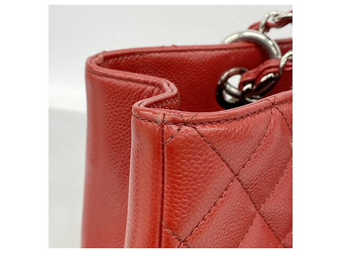 Bolso Tote con cadena Chanel Matelassé Roja - vista 8