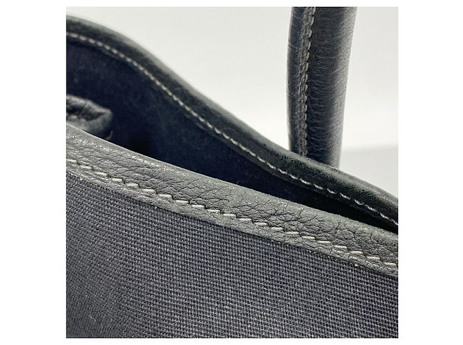 Hermès Hermes Garden PM Tote Bag Schwarz - Ansicht 8