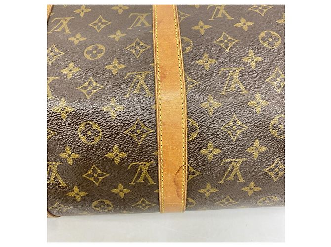Bolsa Louis Vuitton Boston Monogram Keepall 50 Marrom - vista 13