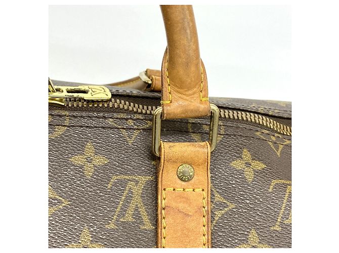 Bolsa Louis Vuitton Boston Monogram Keepall 50 Marrom - vista 14