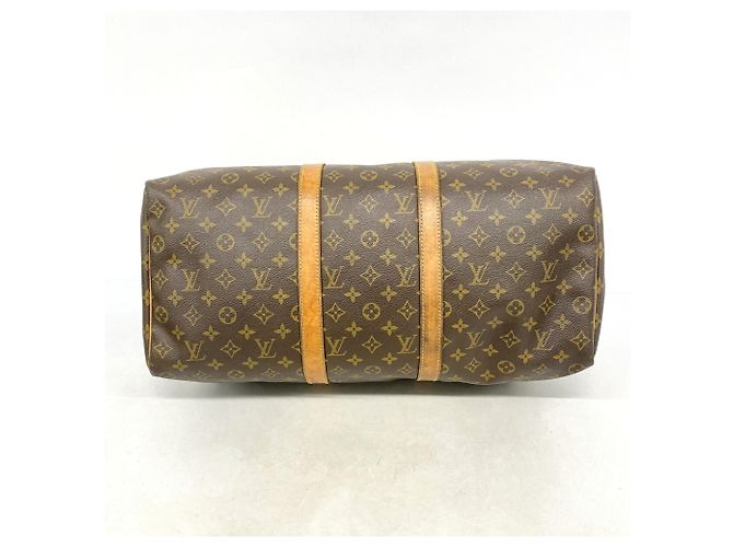 Bolsa Louis Vuitton Boston Monogram Keepall 50 Marrom - vista 3