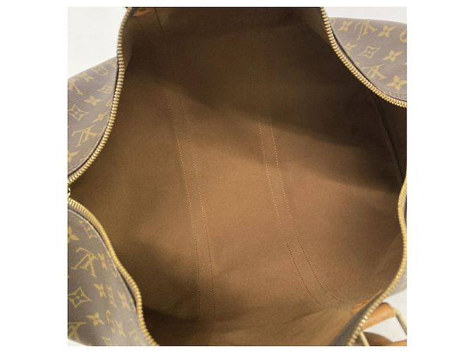 Bolsa Louis Vuitton Boston Monogram Keepall 50 Marrom - vista 4