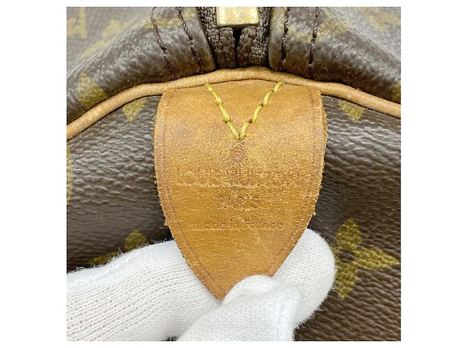 Bolsa Louis Vuitton Boston Monogram Keepall 50 Marrom - vista 5