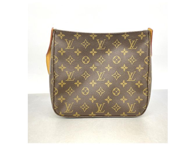 Bolso de hombro Louis Vuitton Monogram Looping MM Castaño - vista 12