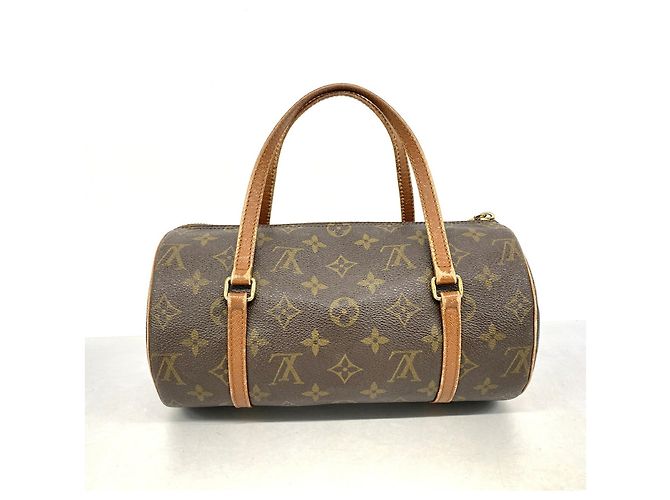 Borsa Louis Vuitton Monogram Papillon 26 Marrone - vista 11