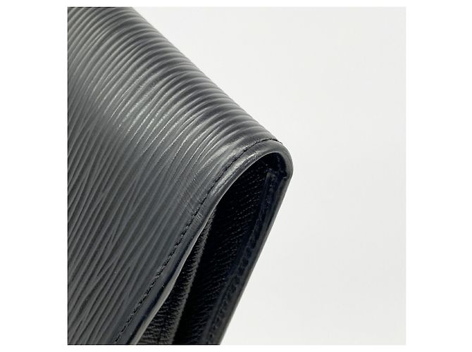 Louis Vuitton Epi Leather Portefeuille Brazza Long Wallet Black - view 5