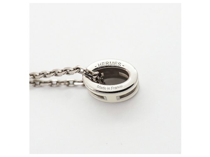 Hermès Colar Hermes Mini Pop H Prata Cru - vista 5