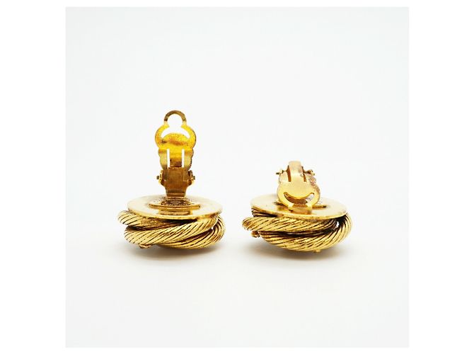 Orecchini a clip Chanel placcati oro D'oro - vista 3