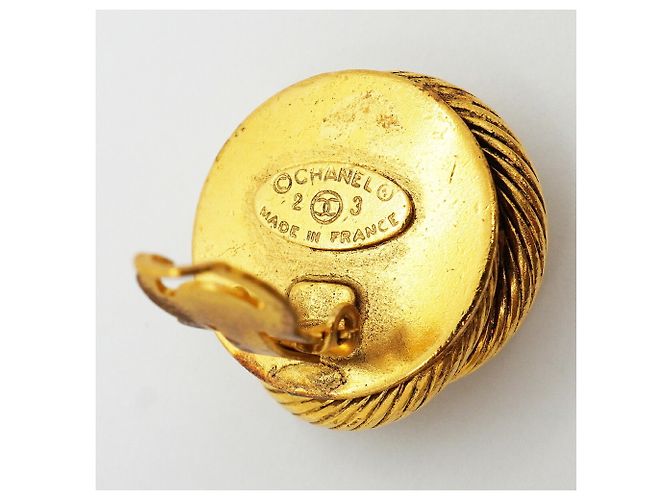 Orecchini a clip Chanel placcati oro D'oro - vista 4