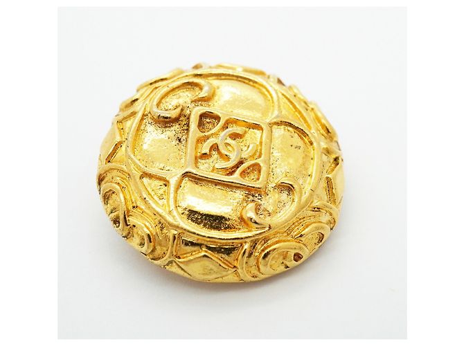 Chanel Gold Plated Clip Earrings Golden - view 6