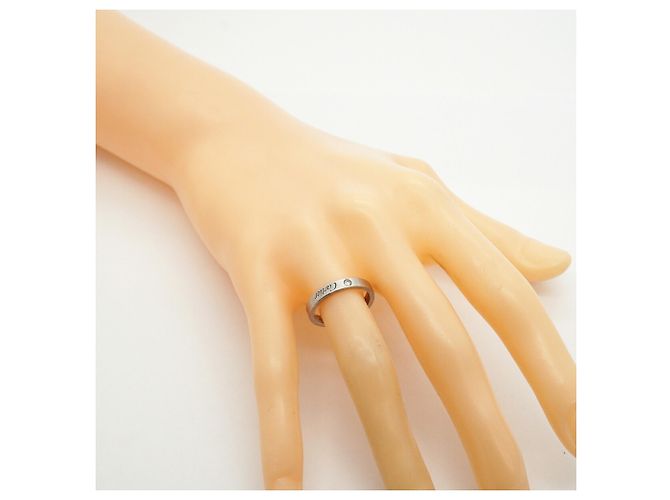 Cartier C de Ring aus Platin mit Diamant - Ansicht 8