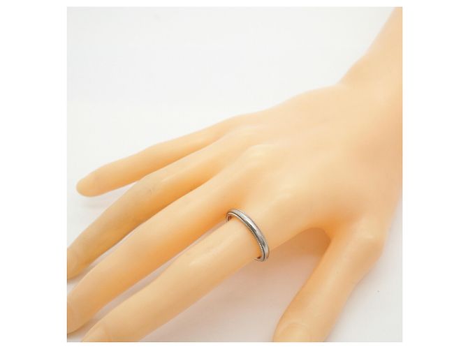 Autre Marque Tiffany & Co. Milgrain Band Ring aus Platin 950 - Ansicht 7