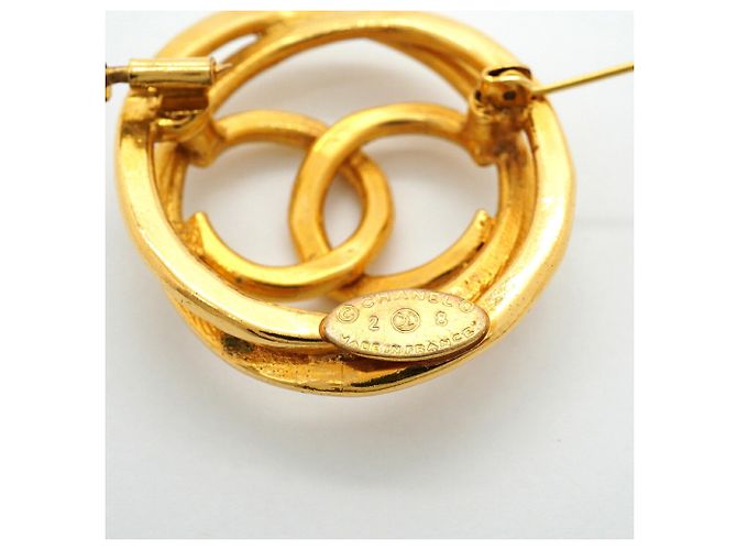 Chanel vergoldete Brosche Golden - Ansicht 4