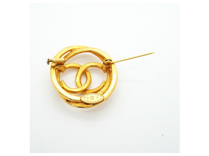 Chanel vergoldete Brosche Golden - Ansicht 6