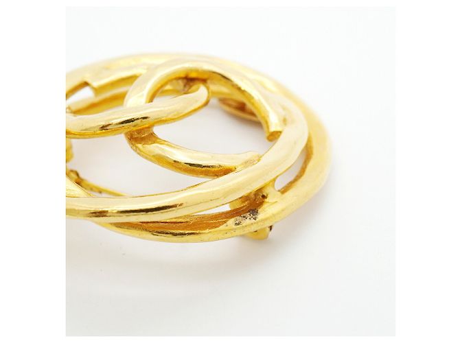 Chanel vergoldete Brosche Golden - Ansicht 7