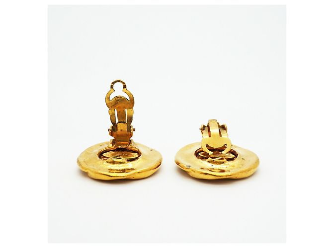Chanel vergoldete Clip-Ohrringe Golden - Ansicht 3