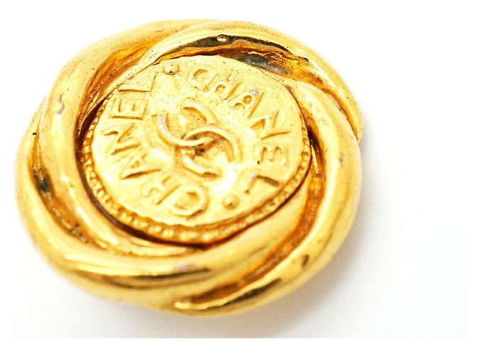 Chanel vergoldete Clip-Ohrringe Golden - Ansicht 6
