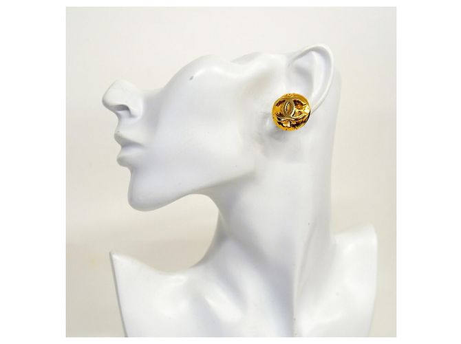 Orecchini a clip Chanel Gold D'oro - vista 5