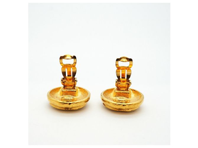 Orecchini a clip Chanel Gold D'oro - vista 7