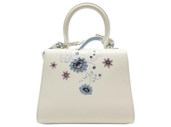 NUOVA BORSA A MANO DELVAUX BRILLANT MINI BLOOMING CRYSTALLINE BORSA A TRACCOLLA Crudo - vista 2