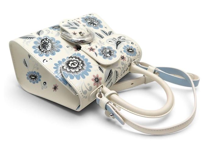NUOVA BORSA A MANO DELVAUX BRILLANT MINI BLOOMING CRYSTALLINE BORSA A TRACCOLLA Crudo - vista 4