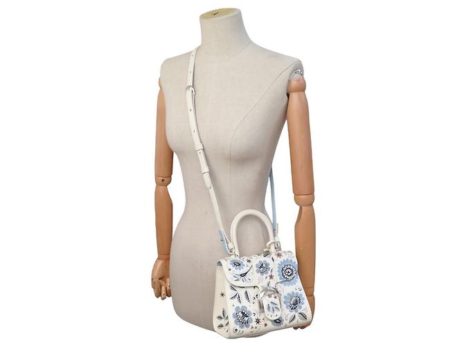NUOVA BORSA A MANO DELVAUX BRILLANT MINI BLOOMING CRYSTALLINE BORSA A TRACCOLLA Crudo - vista 5