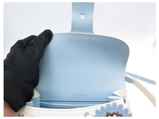 NUOVA BORSA A MANO DELVAUX BRILLANT MINI BLOOMING CRYSTALLINE BORSA A TRACCOLLA Crudo - vista 6