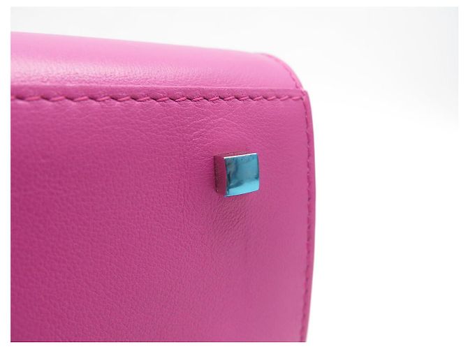 NUOVA BORSA A MANO DELVAUX TEMPETE MM IN PELLE ROSA BORSA A TRACCOLLA PURSE - vista 19