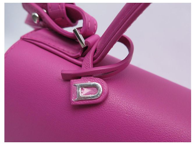 NUOVA BORSA A MANO DELVAUX TEMPETE MM IN PELLE ROSA BORSA A TRACCOLLA PURSE - vista 6