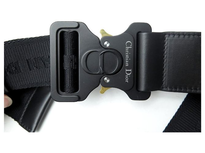 NUOVA BORSA CHRISTIAN DIOR SADDLE TOILE CD DIAMOND PELLE NERA BORSA A TRACCOLLA Nero - vista 5