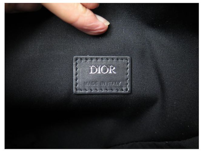 NUOVA BORSA CHRISTIAN DIOR SADDLE TOILE CD DIAMOND PELLE NERA BORSA A TRACCOLLA Nero - vista 8