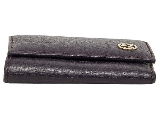 Portachiavi Gucci Interlocking G Porpora - vista 3