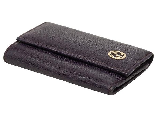Portachiavi Gucci Interlocking G Porpora - vista 4