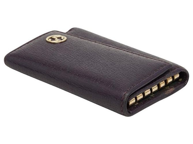 Portachiavi Gucci Interlocking G Porpora - vista 5