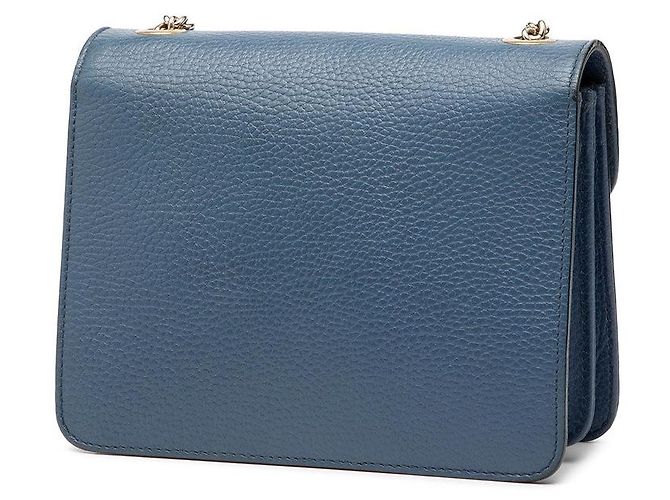 Borsa a tracolla Gucci Interlocking G Chain Blu - vista 2