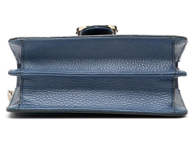 Borsa a tracolla Gucci Interlocking G Chain Blu - vista 3