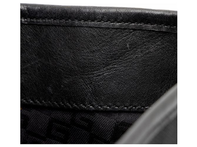 Borsa a tracolla media Gucci Canvas Reins Nero - vista 10