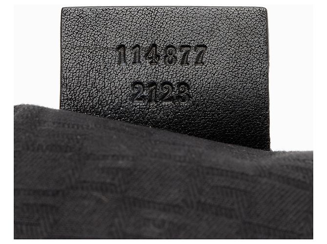 Borsa a tracolla media Gucci Canvas Reins Nero - vista 6