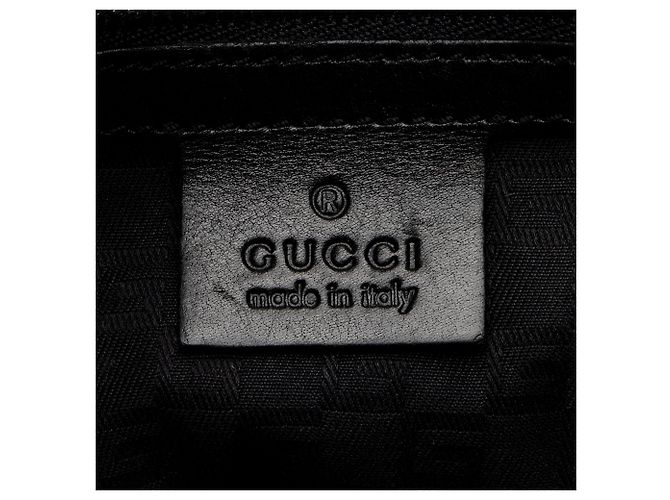 Borsa a tracolla media Gucci Canvas Reins Nero - vista 8