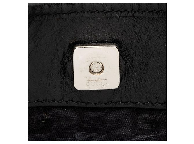 Borsa a tracolla media Gucci Canvas Reins Nero - vista 9