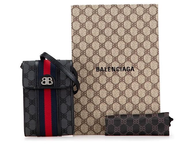 Bolsa Tiracolo Gucci The Hacker Project Preto - vista 9