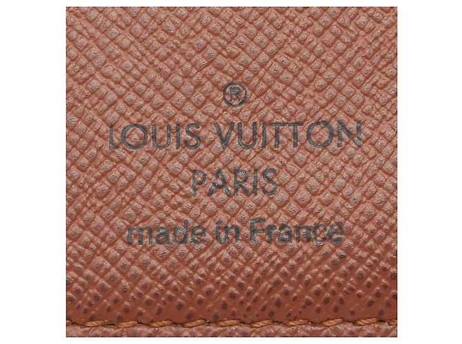 Louis Vuitton Porte Cartes Vertical Pass Case Castaño - vista 7