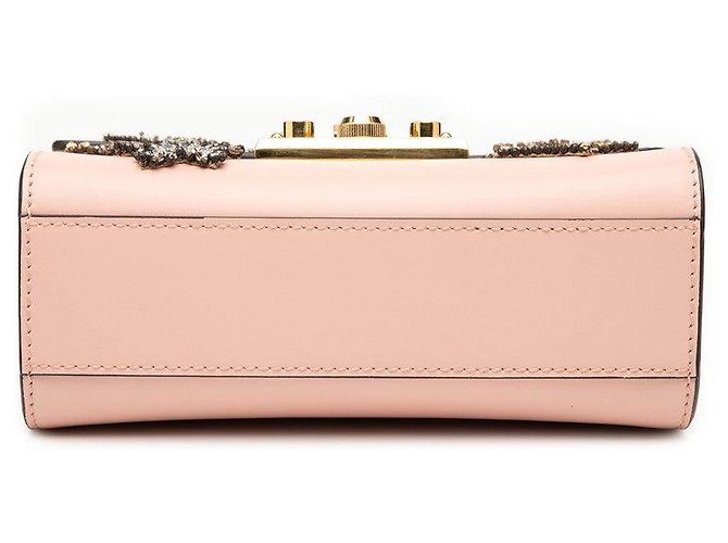 Borsa a tracolla Gucci Padlock Star Chain Rosa - vista 3