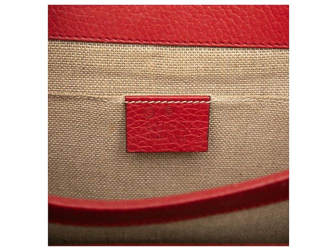 Borsa a tracolla Gucci Interlocking G Chain Rosso - vista 5