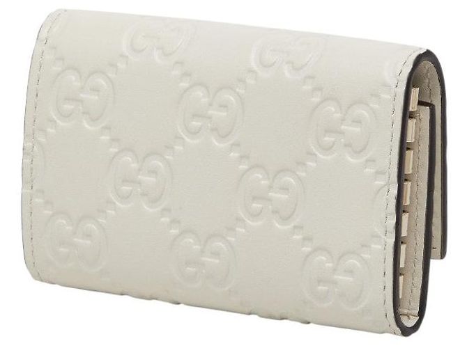 Portachiavi Gucci Guccissima con nastro Bianco - vista 2