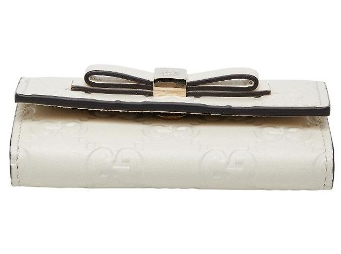 Portachiavi Gucci Guccissima con nastro Bianco - vista 3