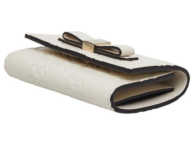 Portachiavi Gucci Guccissima con nastro Bianco - vista 4